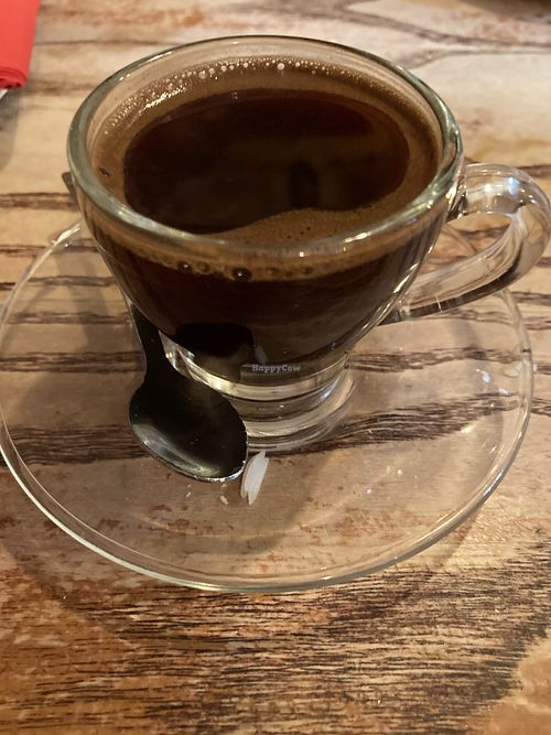 Middle Eastern coffee  at Leila's Kitchen in Hebden Bridge