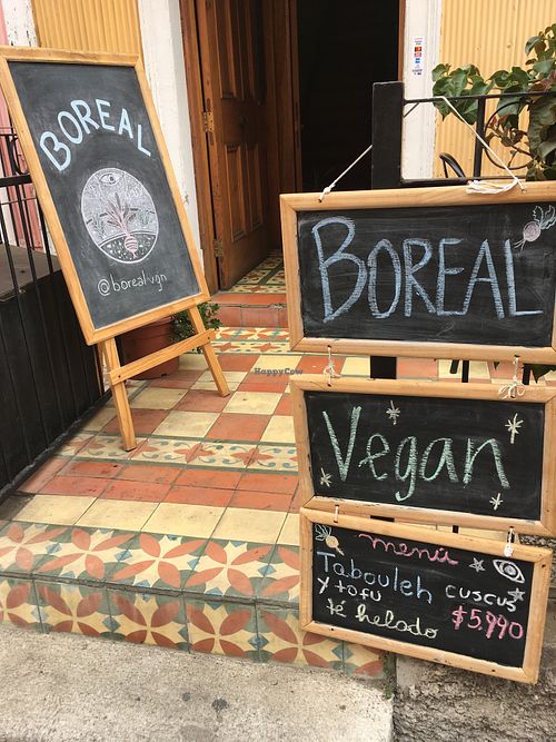 Outside at Boreal Vegan  in Valparaiso