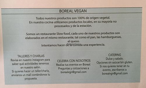 Mission at Boreal Vegan  in Valparaiso