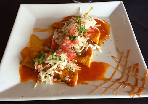 Vegan Enchiladas. Delicious! at De La Vega in Deland
