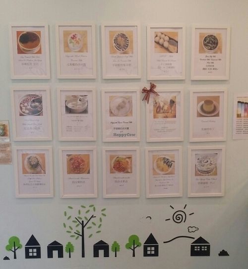 inside wall menu at Sweet Dessert Shop in Sunnybank