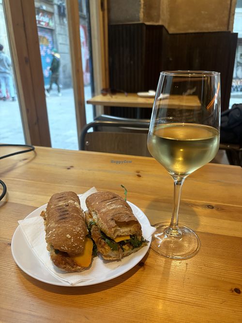 Vegan bolognese sandwich   at The Vegan Corner in Barcelona