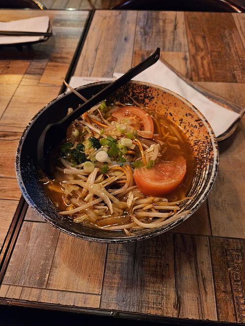 Tomato Vegetable Ramen at Shinya Ramen House in Chicago