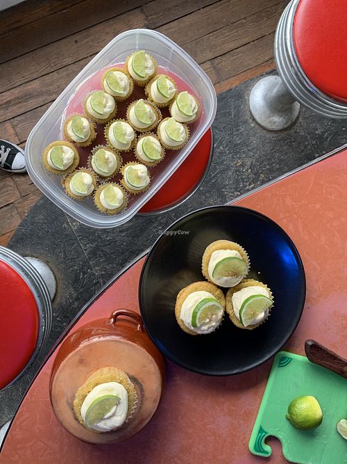 Vegan margarita cupcakes  at Roja in Hopewell