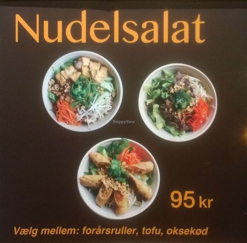 Menu at Le Trang in Odense