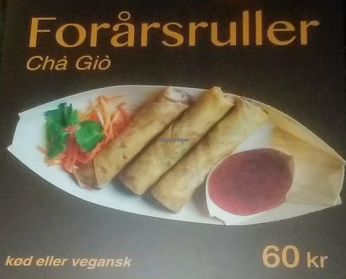 Menu at Le Trang in Odense