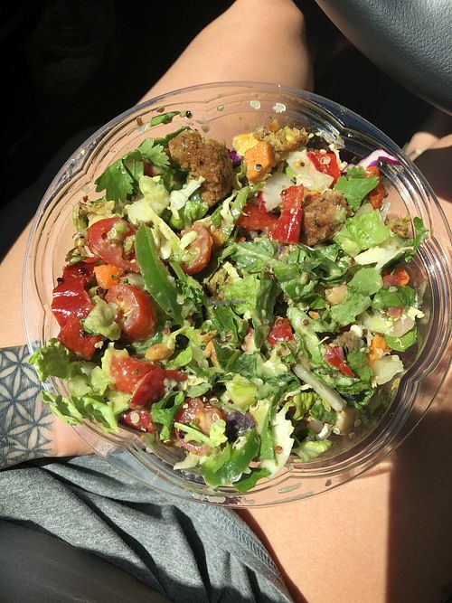 craft creation with Mexican goddess dressing  at Chopt in Annapolis