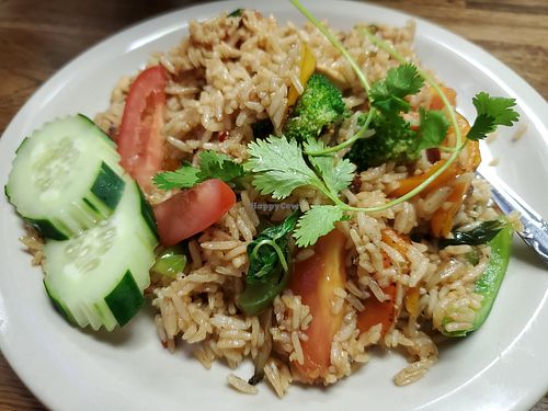 Spicy fried rice at Vegan LA in Los Angeles