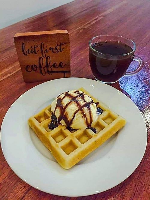 Waffle at Tahme Cafe in Butuan City