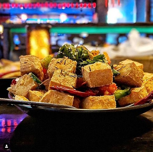 Fried Tofu at Dragon Gate in Oakland