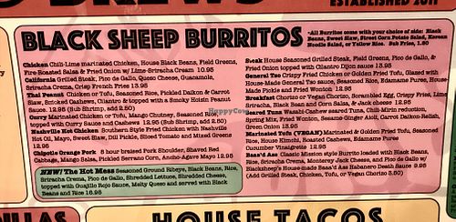 lots of vegan options! (not all clearly marked)  at Black Sheep in Charleston