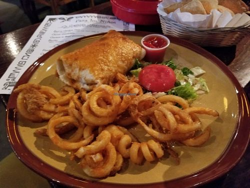 Kids meal burrito and fries  at Casa Tina in Dunedin