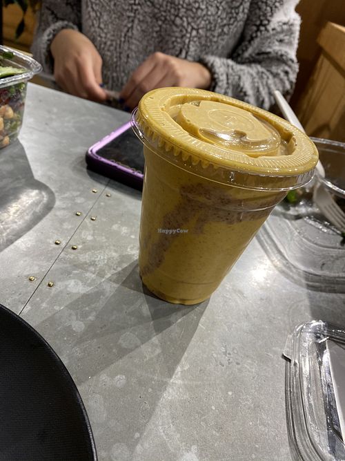 Pumpkin spice smoothie  at Organic Krush in Roslyn