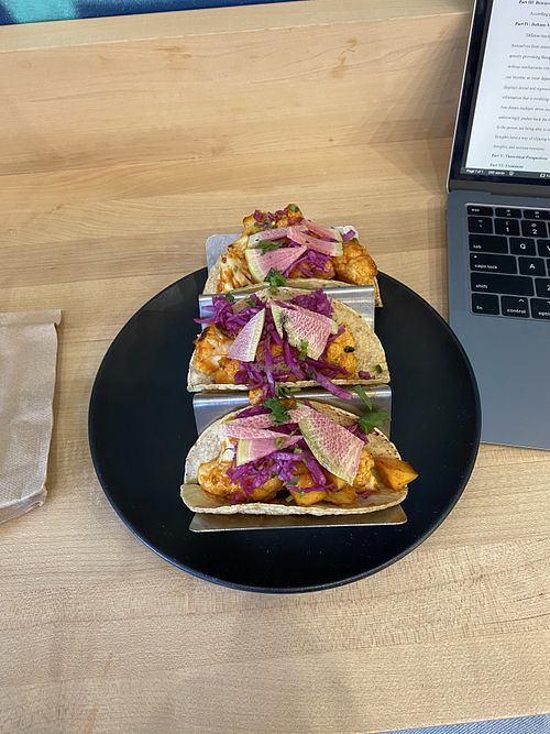 Cauliflower Tacos!  at Organic Krush in Roslyn