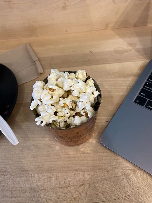 They gave out popcorn :))))  at Organic Krush in Roslyn