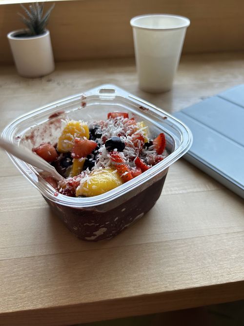 Paradise açaí bowl   at Organic Krush in Roslyn