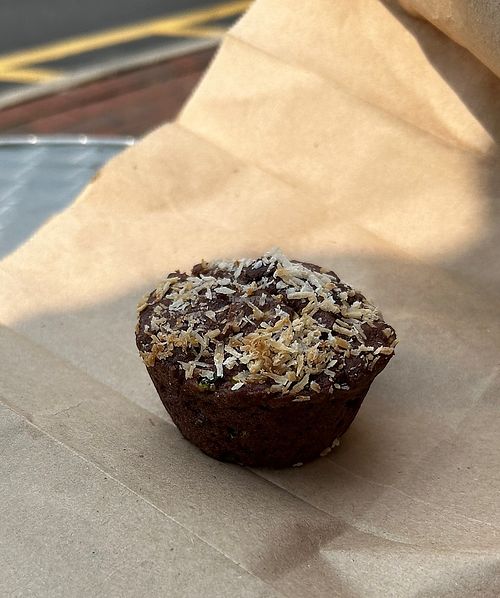 Vegan chocolate zucchini muffin  at Organic Krush in Roslyn