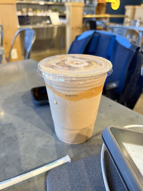Vegan protein smoothie  at Organic Krush in Roslyn