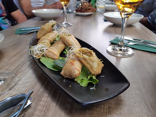 Spring rolls at Okay Lah in Valencia