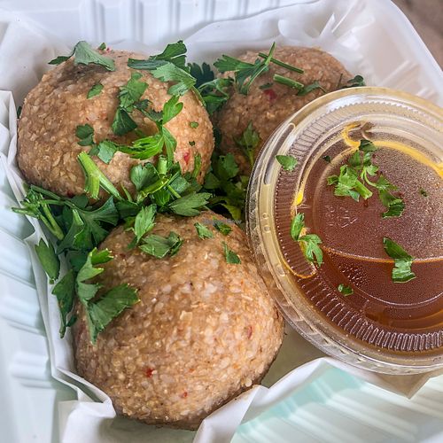 Chickpea Kibbeh at Vegiterranean Kitchen in Moorpark