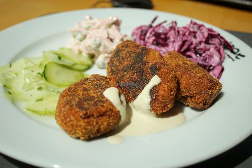 selection from the buffet at Loove by Vegana in Bratislava