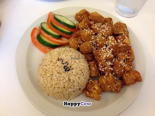 sweet and sour island at Loving Hut in Norcross