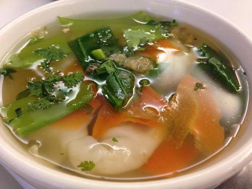 wonton soup  at Loving Hut in Norcross