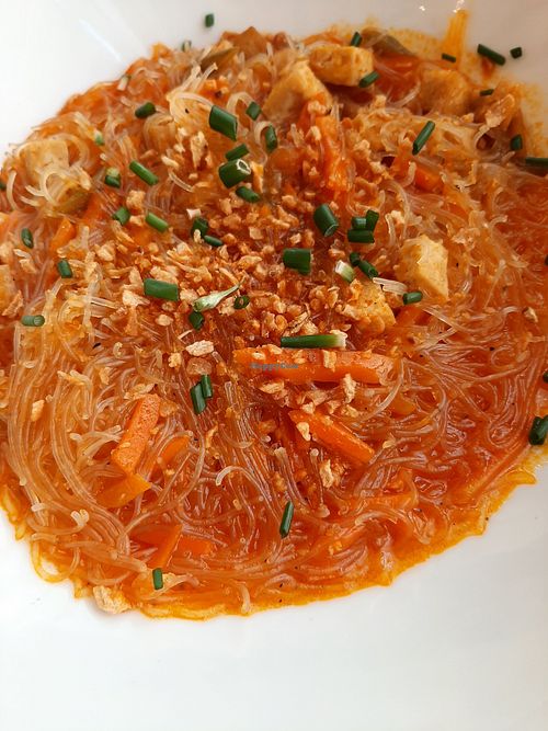 Vegan palabok at S Kitchen in Pasay City