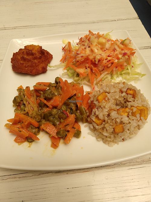 Vegetarian meal of the day at Manimez in Manizales
