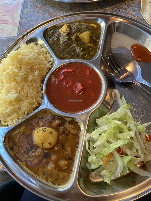 Express thali  at Veggie India in Nijmegen