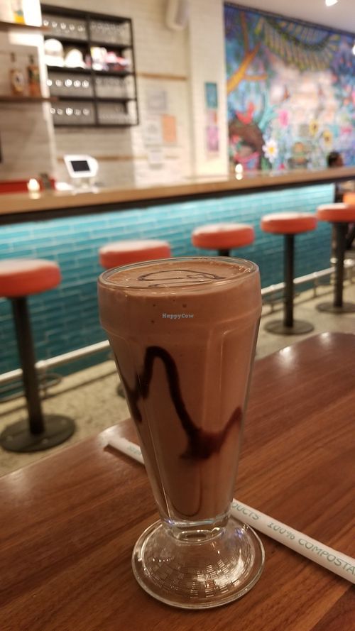 Chocolate shake at Lekka Burger in New York City