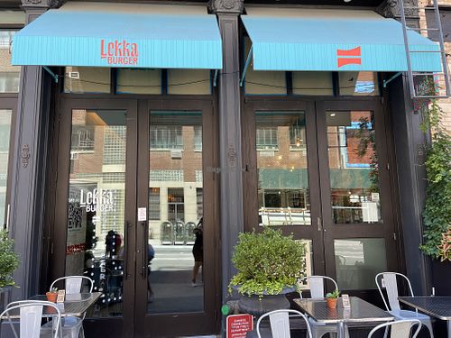 Outside  at Lekka Burger in New York City