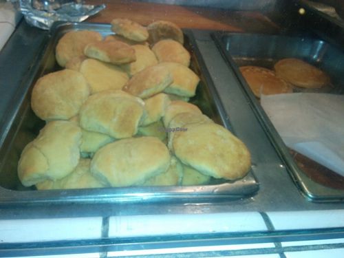 Sunday brunch buffet, biscuits. at Soul Vegetarian - South in Atlanta