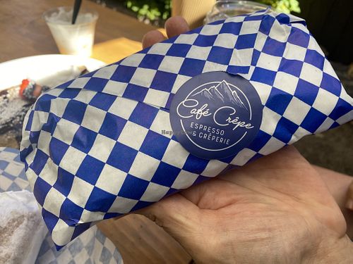 Plant powered vegan crepe  at Café Crêpe in Big Bear Lake