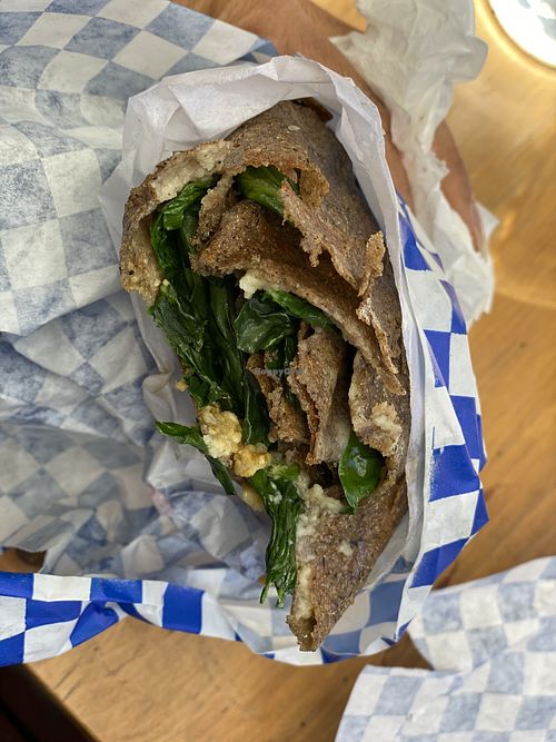 Plant powered vegan crepe  at Café Crêpe in Big Bear Lake