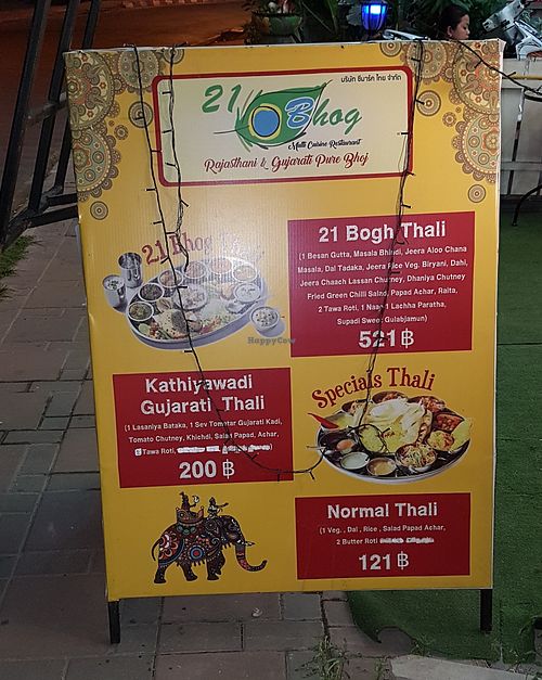 Thali at 21 Bhog in Pattaya