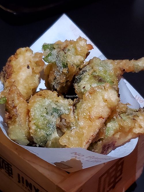 Tempura brussel sprouts - vegan at JINYA Ramen Bar in Santa Monica