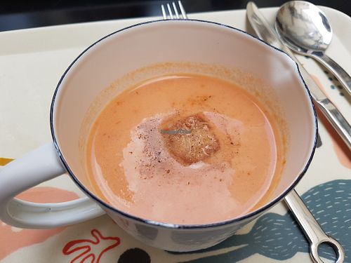 Gazpacho at Peacefood Cafe in Montpellier