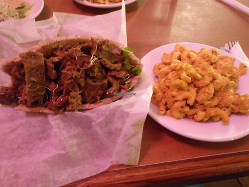 Gyro and Mac N Cheese at Soul Vegetarian - Highland in Atlanta