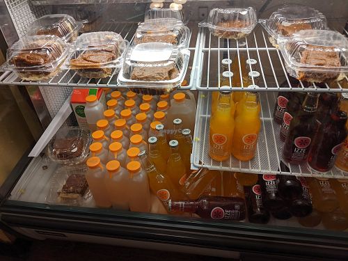 Pies & bottled drinks case at Soul Vegetarian - Highland in Atlanta