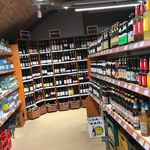 juice & wine at Bio Company in Berlin