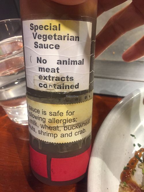 Vegan sauce at Kurawanka in Miyajima