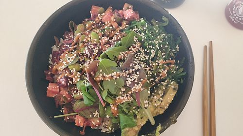 Vegan poké bowl at Ma'loa in Berlin