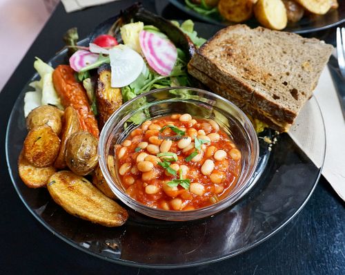 Sunday Brunch plate at Putsch in Montreuil