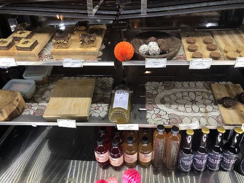 Dessert and kefir, kombucha   at Elela in Valladolid