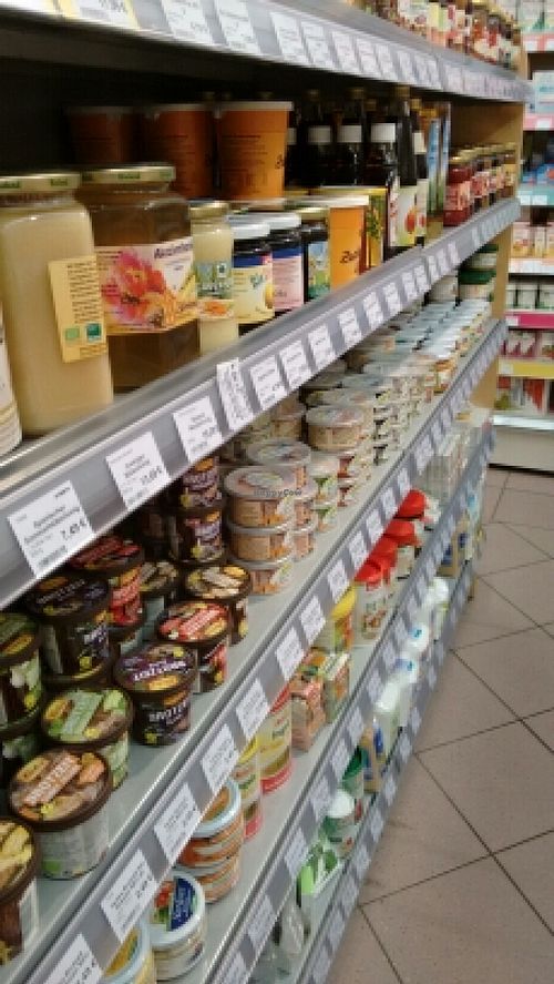 store cupboard goods. at Vitalia Reformhaus - Alexanderplatz in Berlin