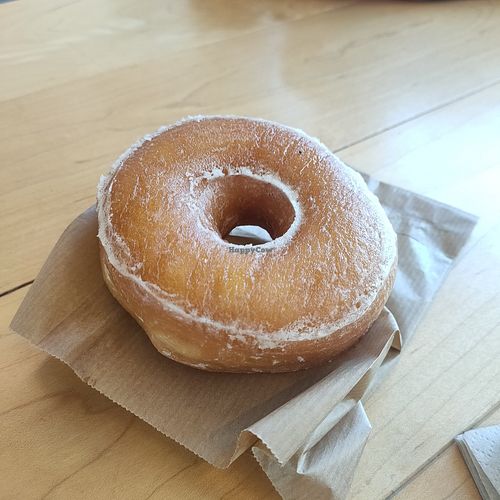 Delicious donut!! at Bob's Café in Paris
