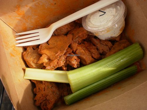 Spak Brothers 'Seitan Buffalo Wings, Pittsburgh, PA - 
Photo by ecoRDN ecoRDN.com at Spak Brothers in Pittsburgh