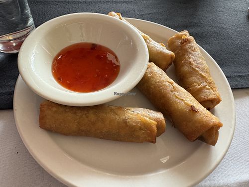 Undercooked spring rolls with very thick wrapping dough 😕  at Bliss in Freetown