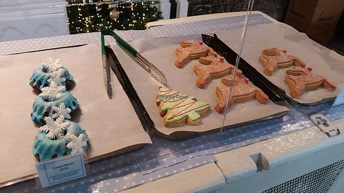 Christmas cookies  at The Naked Vegan in Cardiff